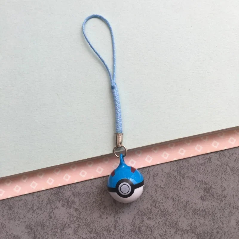 Mini Pikachu Pokeball Charms Cartoon Anime Peripheral Mobile Phone Chain DIY Fashion Cute Creative Decoration Phone Lanyard Gift