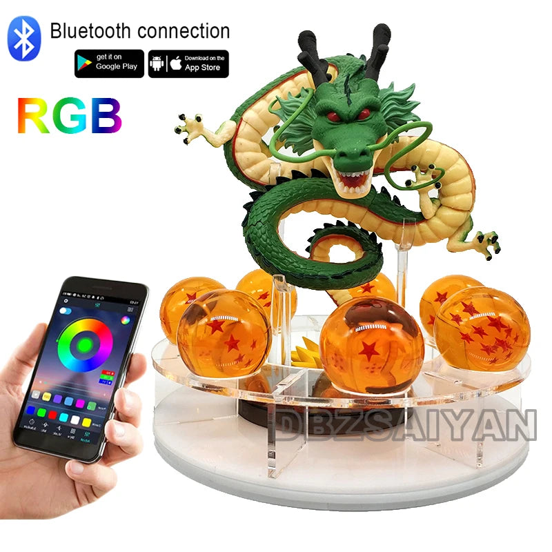 Anime Dragon Ball Z Shenron Lamp Super Saiyan Goku Action Figure Dragon Ball shenlong Model light Base Collection Gift