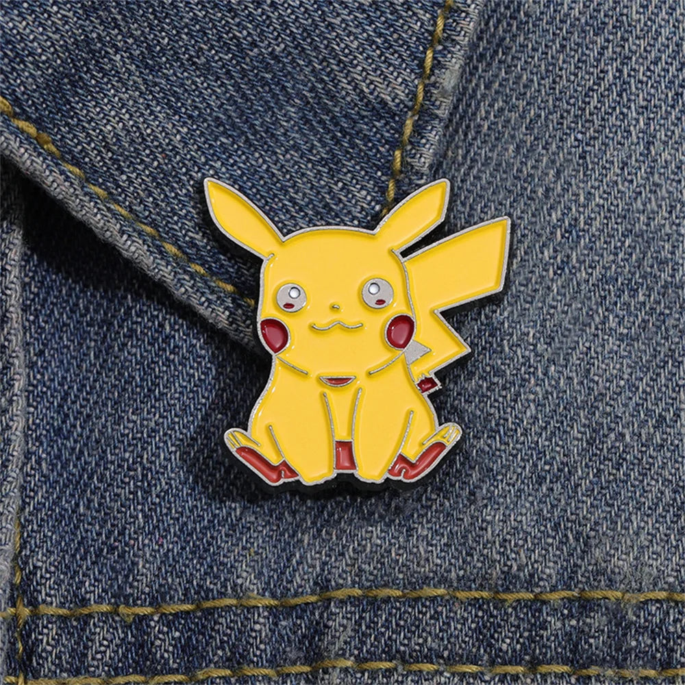 Pokemon Pikachu Anime Brooch For Backpacks Enamel Pin Metal Brooch Pin For Women Badges Pin Brooches Jewelry Accessories