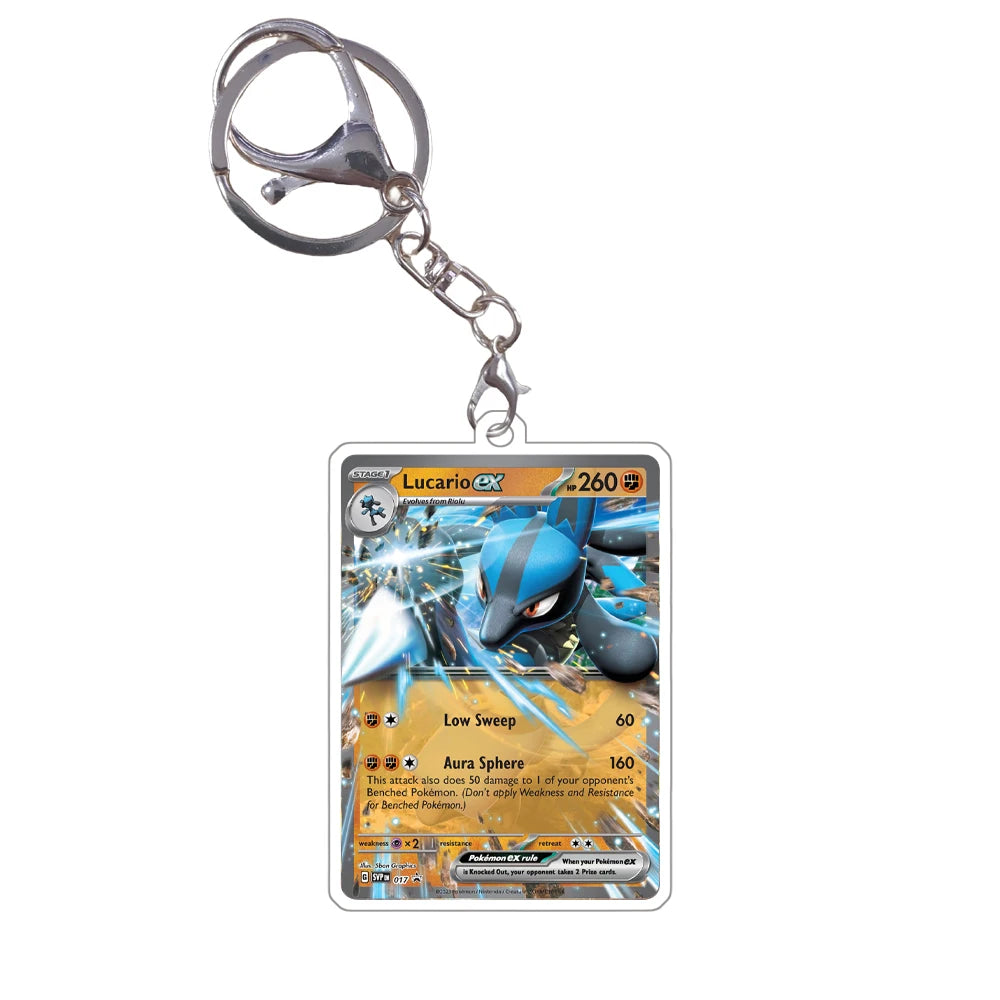 Pokemon Acrylic Small Cards Quaxly Fuecoco Sprigatito Double Sided Pendant Game Props Anime Characters Keychain Game Props Toys