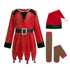 Christmas Kids Clothes Girl's Cosplay Dress Boys and Girls Carnival Party Clothes Children's New Year Costume Xmas Suit Gift