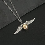 Starry Fleld  American Deathly Hallows Snitch Gold Necklace