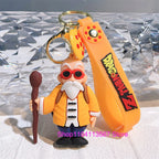 Dragon Ball Keychain Kawaii Vegeta Cartoon Bulma Piccolo Car Key Chain Backpack Pendant Keyring Gifts Accessories