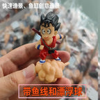 New Anime Dragon Ball Figure Son Goku Fish Tank Landscape Decoration Animation Dragon Ball Wukong Micro Landscape Gifts Kids Toy