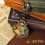 Genuine Harry Potter Metal Embossed Badge Keychains Cosplay Props Film Television Peripheral Backpack Hanging Ornaments Gifts