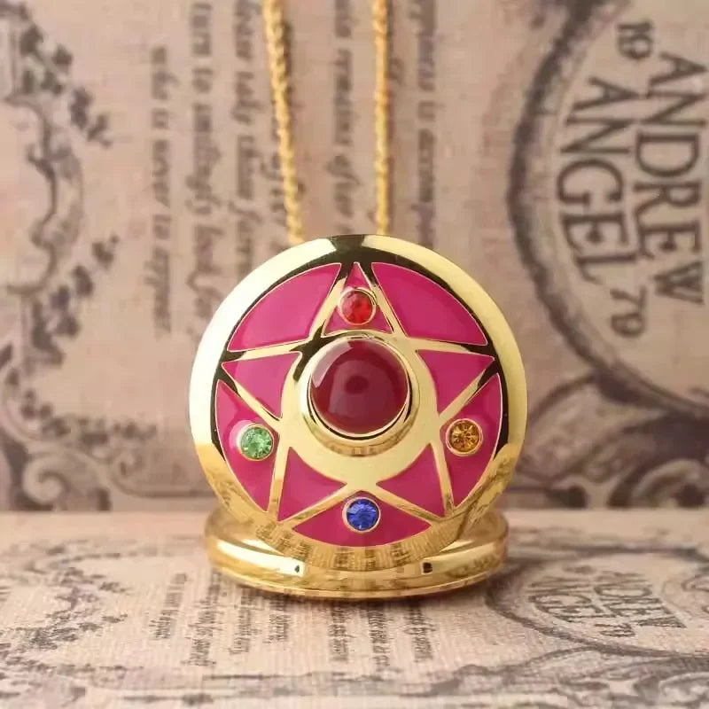 Sailor Moon Moon Prism Pocket Watch Second Generation Lifewith sailor moon Card Captor Sakura cartoon accessories holiday gift