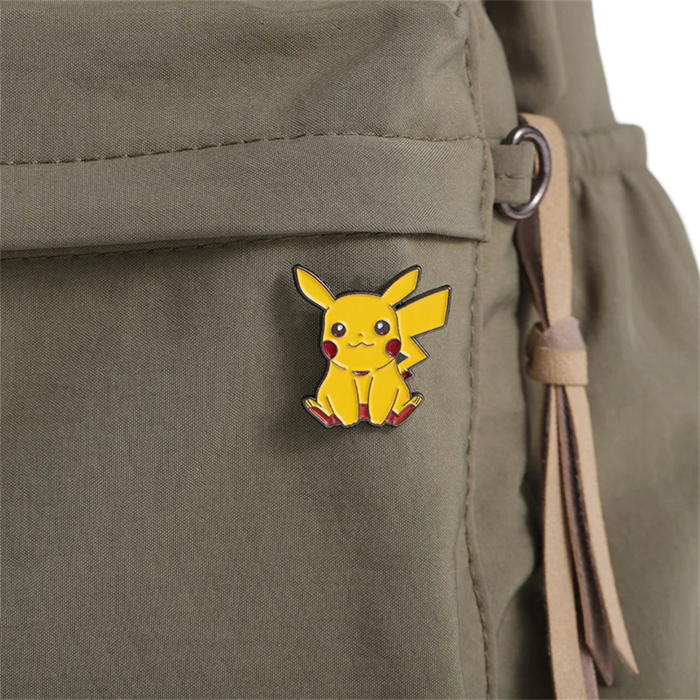 Pokemon Pikachu Anime Brooch For Backpacks Enamel Pin Metal Brooch Pin For Women Badges Pin Brooches Jewelry Accessories