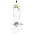 Princess Serenity Tsukino Usagi Cosplay Costume White Long Woman Dress Big Bow Halloween Party Girl Outfit