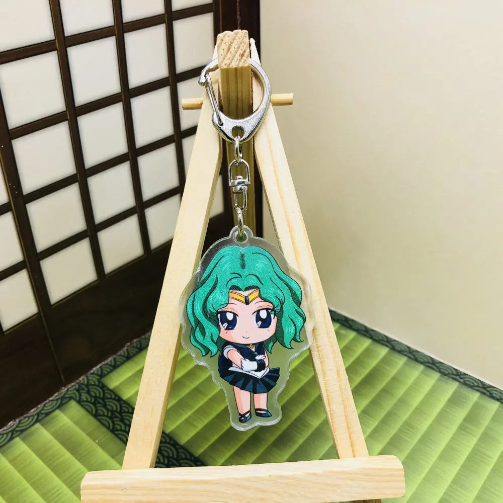 Sailor Moon Acrylic Keychain Anime Accessory Usagi Tsukino Luna Artemis Charm