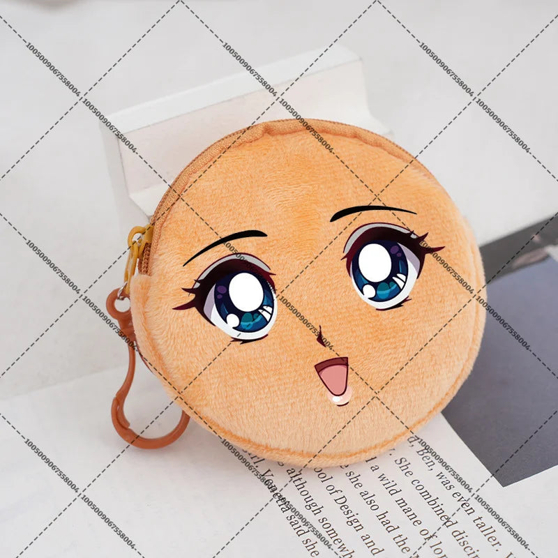 Sailors Moon Zipper Purses Small Bags Portable Coin Pouch Anime Children Round Wallet Cartoon Mini Storage Keychain Bag Kid Gift