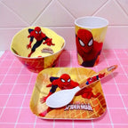 Marvel Spiderman creative cartoon animation picture for boys and girls, light, strong, fall-resistant and durable tableware set