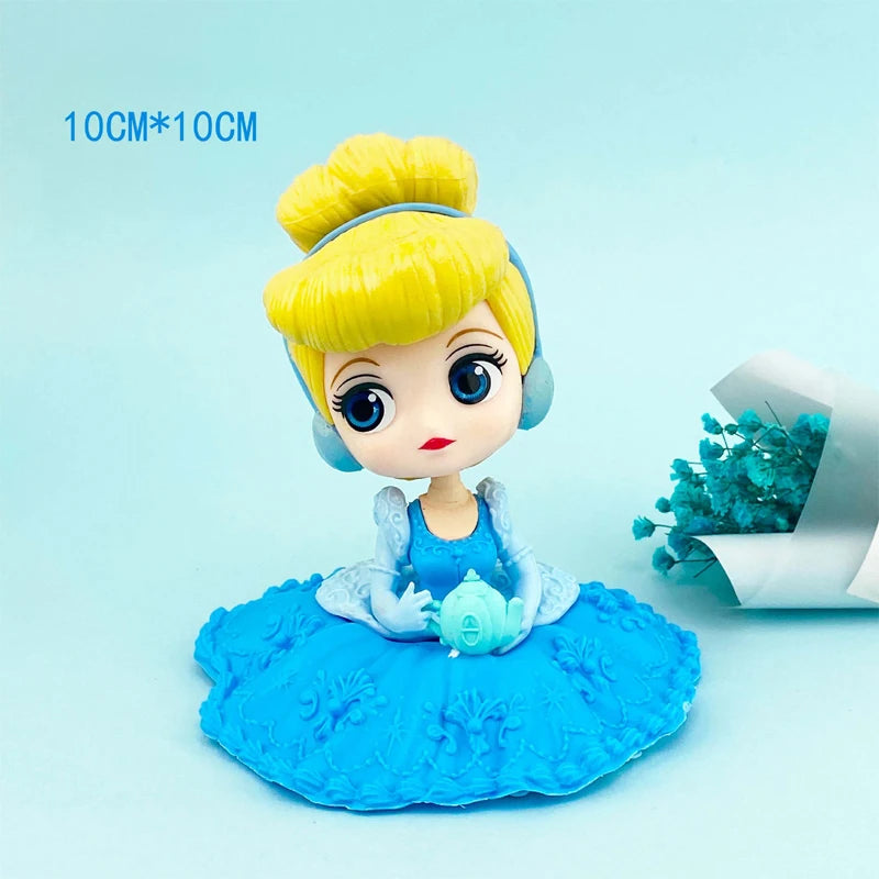 Disney Princess Ariel Rapunzel Cinderella Mermaid Anna Elsa Belle Sofia Snow White Mulan The Little Mermaid Figure Toys Kid Gift