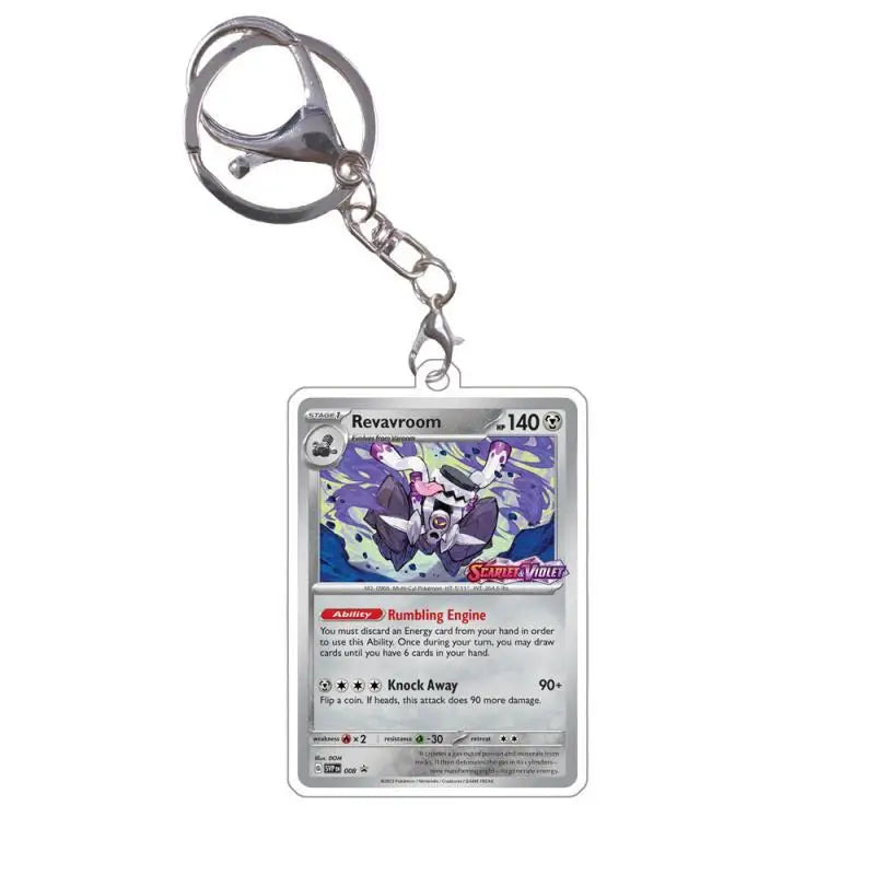 Pokemon Acrylic Small Cards Quaxly Fuecoco Sprigatito Double Sided Pendant Game Props Anime Characters Keychain Game Props Toys