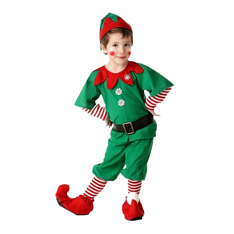 Christmas Kids Clothes Girl's Cosplay Dress Boys and Girls Carnival Party Clothes Children's New Year Costume Xmas Suit Gift