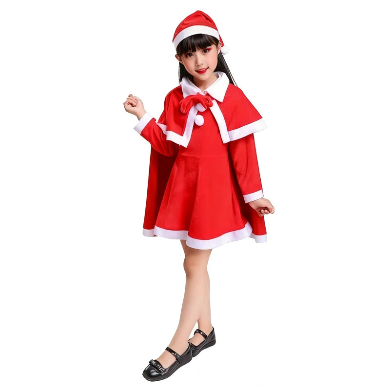 Christmas Kids Clothes Girl's Cosplay Dress Boys and Girls Carnival Party Clothes Children's New Year Costume Xmas Suit Gift