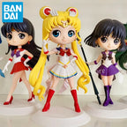 Original Bandai Qposket Sailor Moon Figure Eternal The Movie Princess Neptune Uranus Action Figurine Anime Model Girl Statue Toy