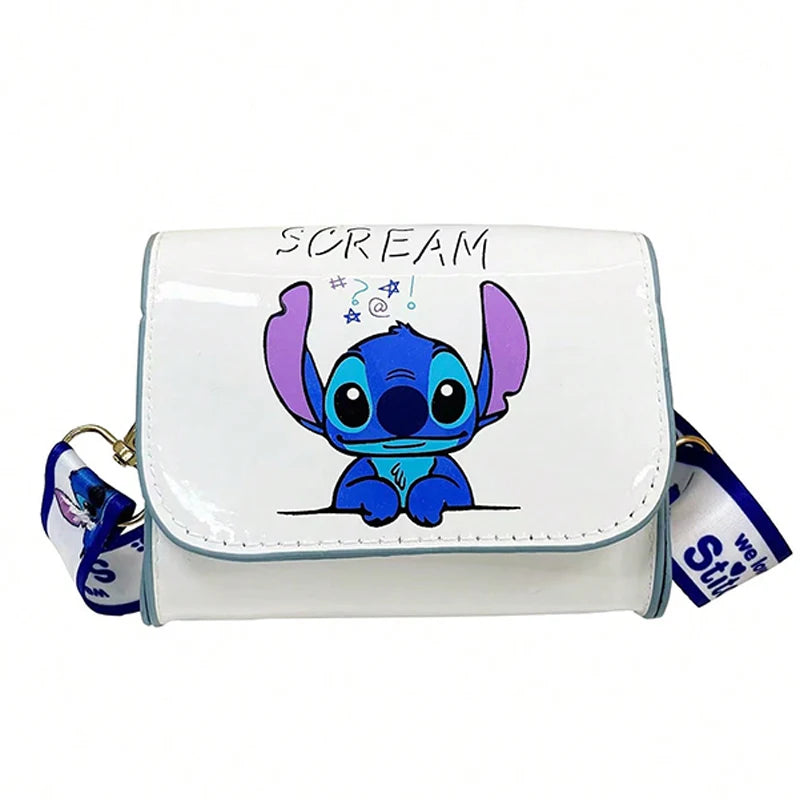 Mickey Minnie Mouse Stitch Children's Shoulder Bag Cute Cartoon Mini Crossbody Bag Boys Girls Bag Anime Fashion Zero Wallet