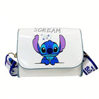 Mickey Minnie Mouse Stitch Children's Shoulder Bag Cute Cartoon Mini Crossbody Bag Boys Girls Bag Anime Fashion Zero Wallet