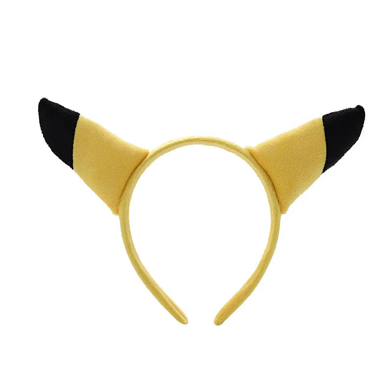 Cartoon Pokemon Kawaii Pikachu Hair Band Headband Toys Cute Wash Face Hair Band For Children Cosplay Party Toys