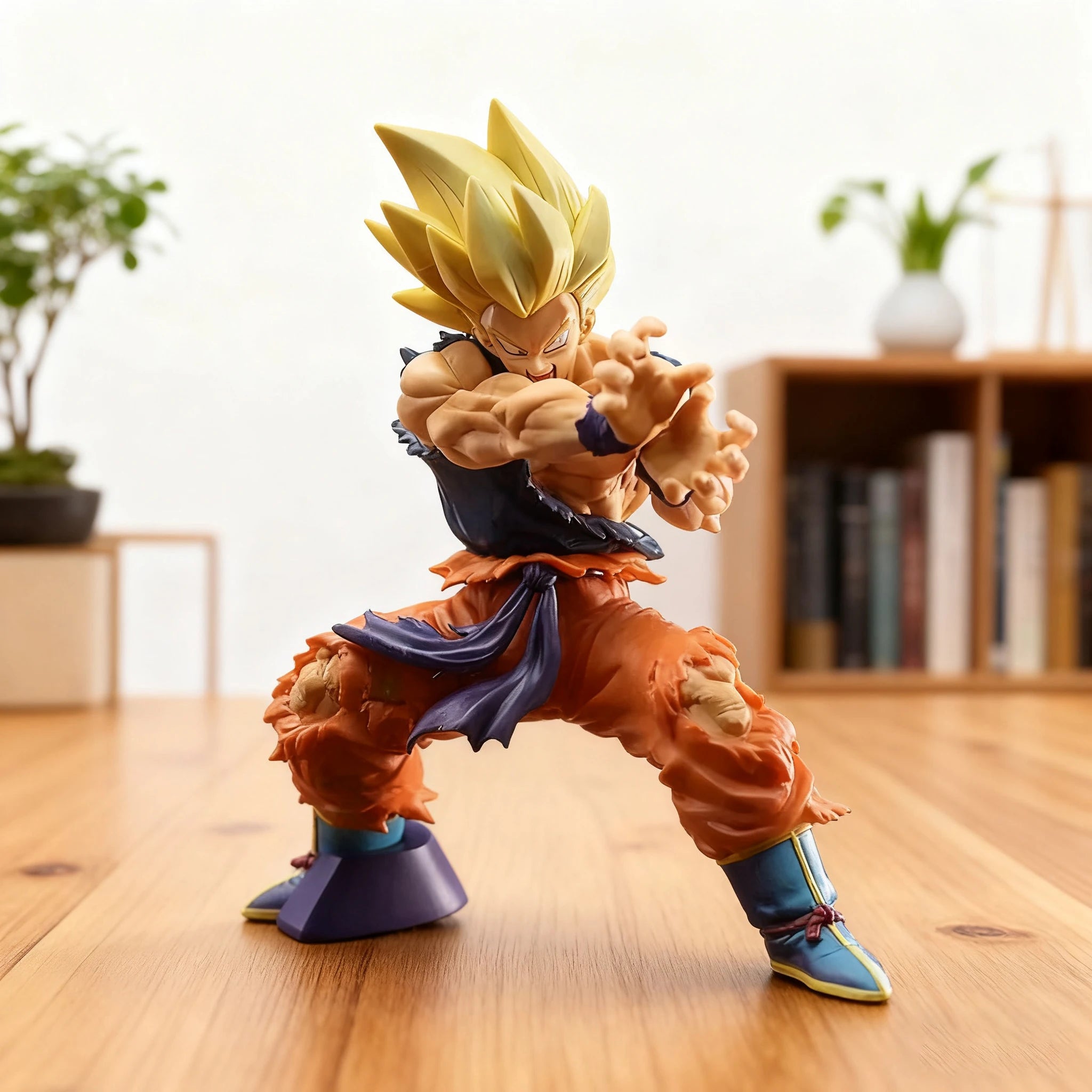 Dragon Ball Z Son Goku Anime Figure Battle Damage Shockwave Manga Statue Pvc Action Figurine Collectible Model Doll Toys Gift