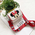 Mickey Minnie Mouse Stitch Children's Shoulder Bag Cute Cartoon Mini Crossbody Bag Boys Girls Bag Anime Fashion Zero Wallet