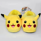 2022 New Animation Pokemon Pikachu Kawaii Winter Home Warm Cotton Slippers Lovely Indoor Plush  Shoes Parent-Child Styles Gift