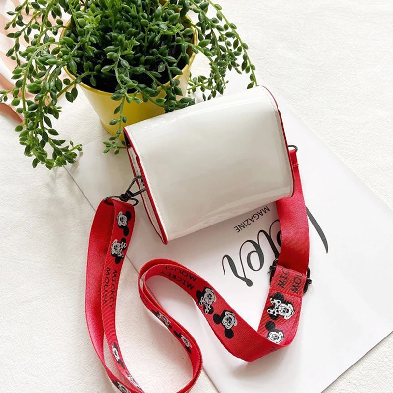 Mickey Minnie Mouse Stitch Children's Shoulder Bag Cute Cartoon Mini Crossbody Bag Boys Girls Bag Anime Fashion Zero Wallet