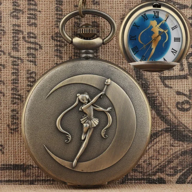 Sailor Moon Moon Prism Pocket Watch Second Generation Lifewith sailor moon Card Captor Sakura cartoon accessories holiday gift