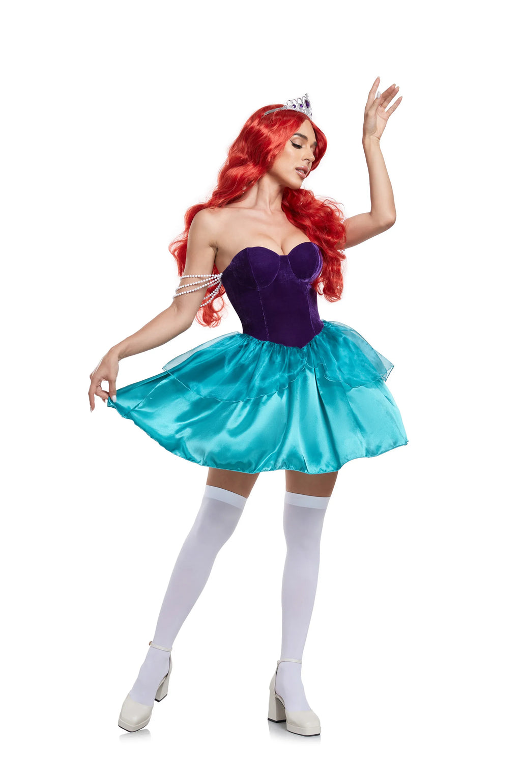 Halloween Costumes for Women Mermaid Costume Adult Princess Ariel Cosplay Carnival Party Fancy Dress Up