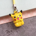 Mini Pikachu Pokeball Charms Cartoon Anime Peripheral Mobile Phone Chain DIY Fashion Cute Creative Decoration Phone Lanyard Gift