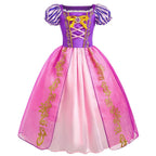Girl Cinderella Dress Up Floral Children Party Princess Costume Kids Halloween Carnival Outfit Kids Clothes