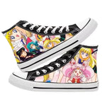 Sailor Moon high-top two-dimensional student canvas shoes anime men and women cartoon fashion casual graffiti board shoes  gifts