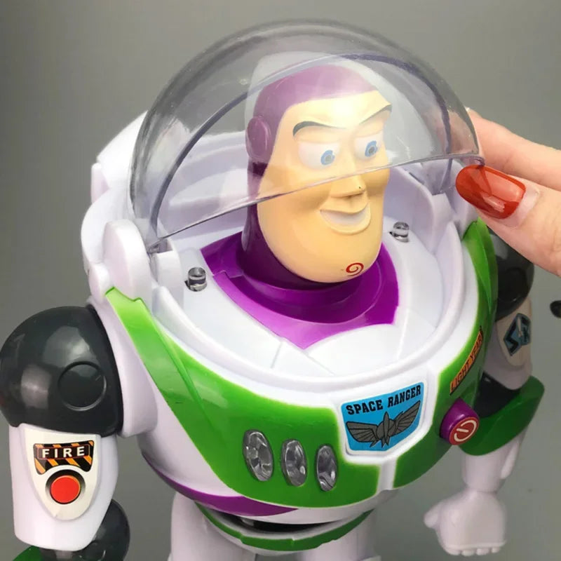Disney 33cm Pixar Toy Story 4 Buzz Lightyear Talking Action Figures Cloth Body Model Doll Limited Collection Ornament Toys Gift
