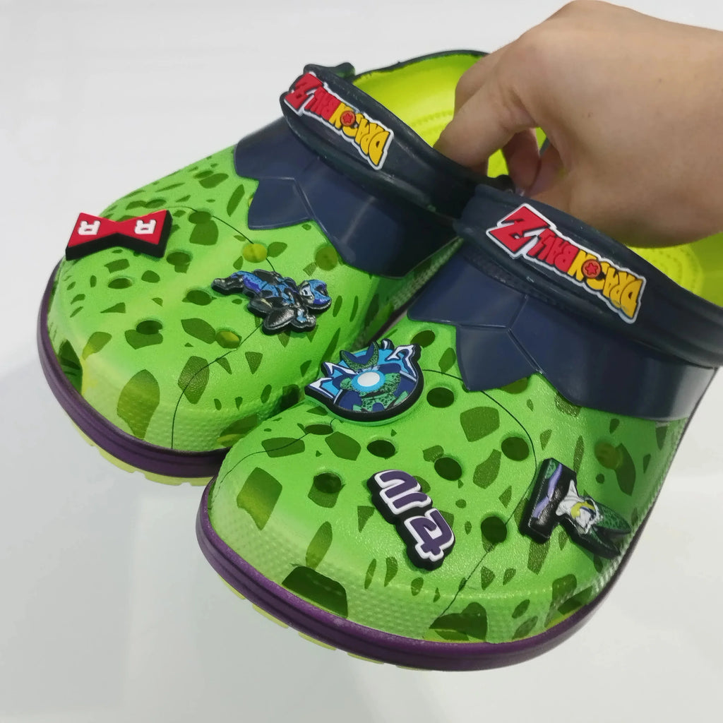 New Holed Dragon Ball Frieza Son Goku Slippers Mobile Figures Comfortable Casual Beach Shoes For Adultssandals For Outdoor Gift