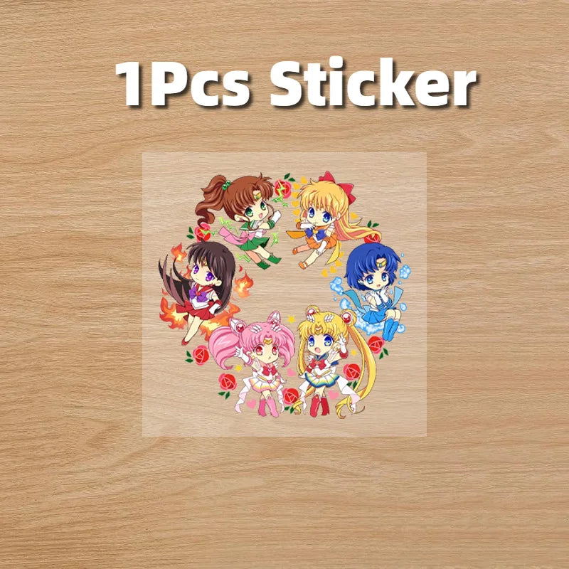 Sailor Moon Anime  Mini Folding Hair Brush with Mirror Portable Travel Comb for Women Lightweight Outdoor Use Hand Washable Gift