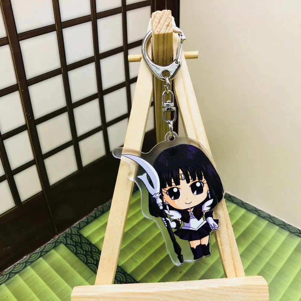 Sailor Moon Acrylic Keychain Anime Accessory Usagi Tsukino Luna Artemis Charm