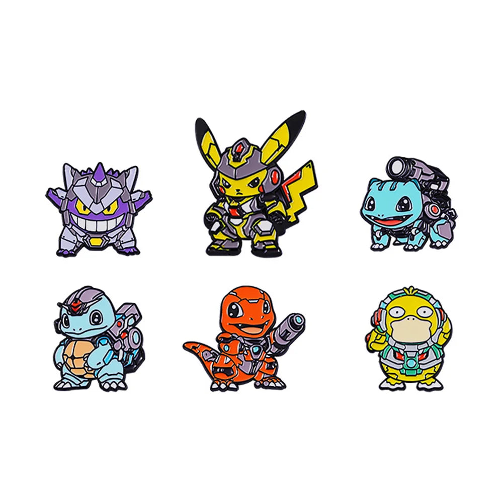 Pokemon Pikachu Anime Brooch For Backpacks Enamel Pin Metal Brooch Pin For Women Badges Pin Brooches Jewelry Accessories