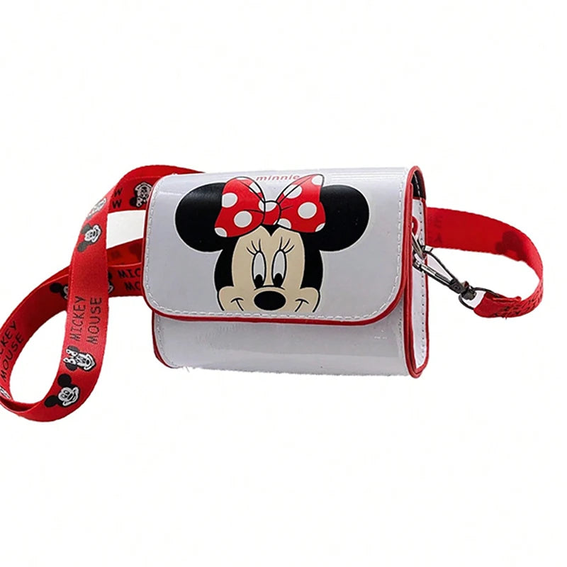 Mickey Minnie Mouse Stitch Children's Shoulder Bag Cute Cartoon Mini Crossbody Bag Boys Girls Bag Anime Fashion Zero Wallet