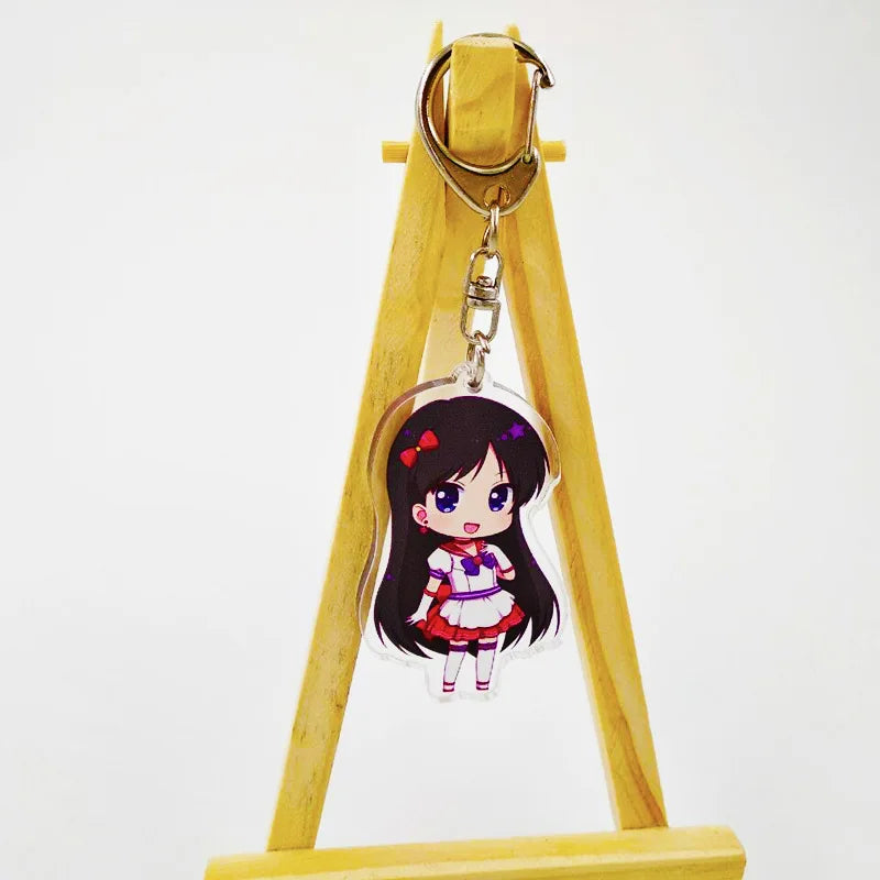 Sailor Moon Acrylic Keychain Anime Accessory Usagi Tsukino Luna Artemis Charm