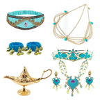 Jasmine Princess Cosplay Costume Girl Jasmine Sets Cartoon Children Birthday Party Gift Halloween Fantasy Outfits