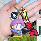 Dragon Ball Keychain Kawaii Vegeta Cartoon Bulma Piccolo Car Key Chain Backpack Pendant Keyring Gifts Accessories