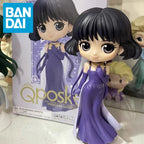 Original Bandai Qposket Sailor Moon Figure Eternal The Movie Princess Neptune Uranus Action Figurine Anime Model Girl Statue Toy