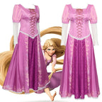 Rapunzel Costume Adult Women Tangled Rapunzel Princess Purple Dress Cosplay Halloween Carnival Party Clothes for Adult