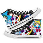 Sailor Moon high-top two-dimensional student canvas shoes anime men and women cartoon fashion casual graffiti board shoes  gifts