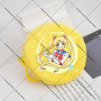 Sailors Moon Zipper Purses Small Bags Portable Coin Pouch Anime Children Round Wallet Cartoon Mini Storage Keychain Bag Kid Gift