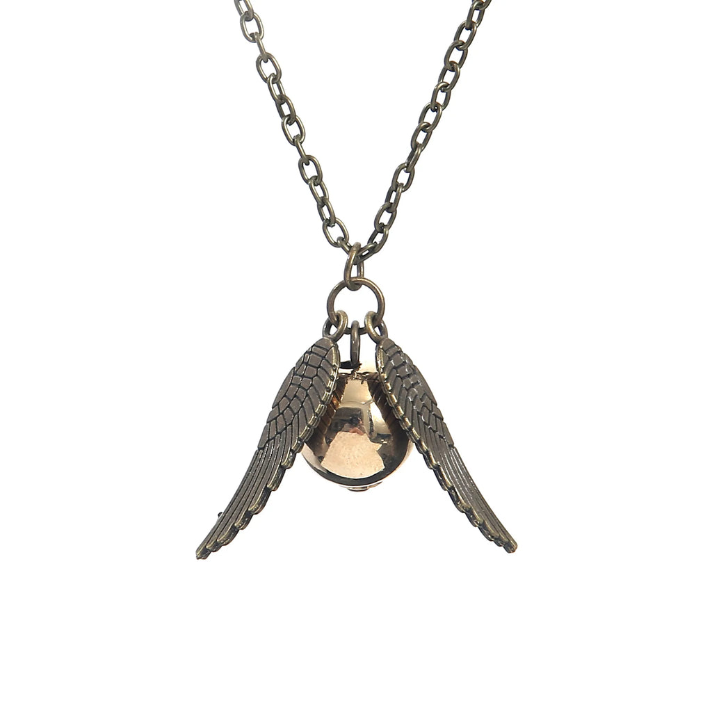 Starry Fleld  American Deathly Hallows Snitch Gold Necklace