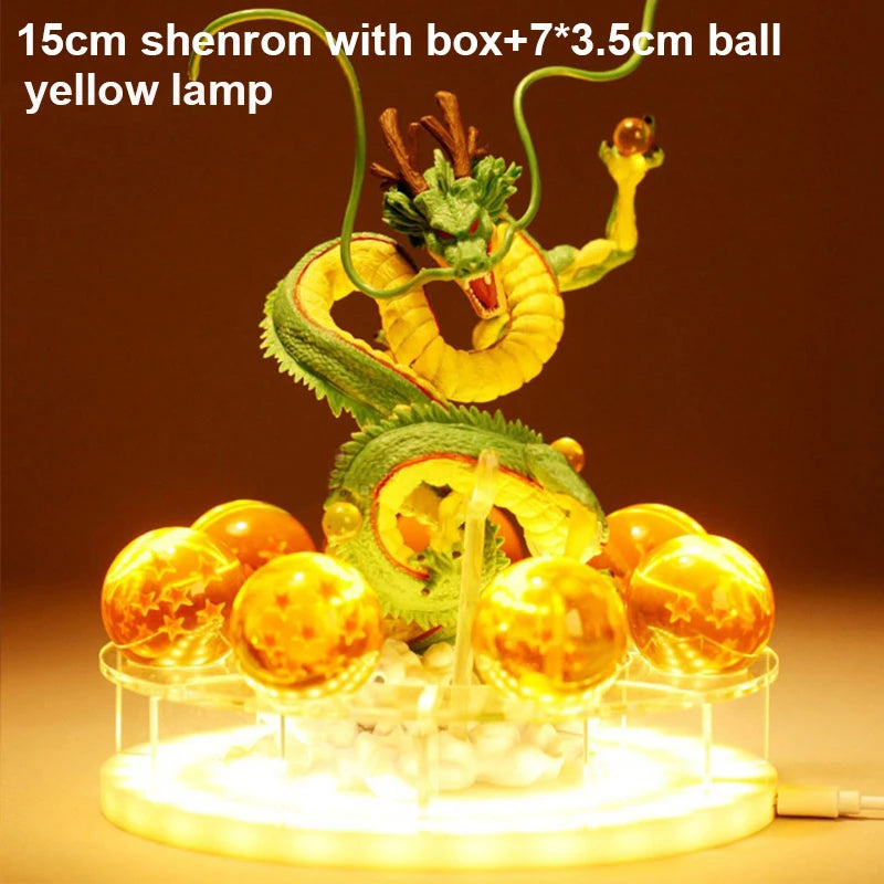 Anime Dragon Ball Z Shenron Lamp Super Saiyan Goku Action Figure Dragon Ball shenlong Model light Base Collection Gift