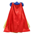 Snow White Costume for Girls Short Sleeve Dress with Cape Tulle Dress Princess Birthday Party Gown
