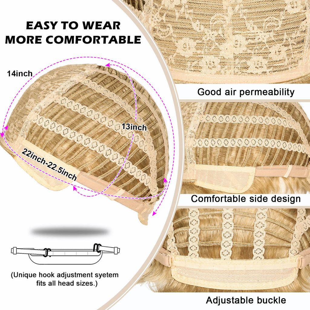 Cosplay Anime Wigs Sailor Moon Tsukino Usagi Long Curly Blonde Double Ponytail Synthetic Cosplay Wig with Rose net