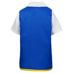 Men Anime Trainer Cosplay Costume Boys Ash Ketchum Adult for Girls Halloween Women Disfraz Party Blue Jacket Cap and Gloves Sets